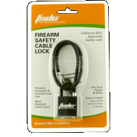 Firearm Safety Devices Cable, Fsdc Cl1020rkd 15in Cable Lock