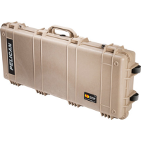 Pelican 1700 Case W/ Wheels - 3 Pc Foam Fits 34" Guns Tan