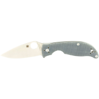 Spyderco Polestar Folder 3.3 in Plain Gray G-10 Handle