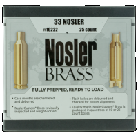 Nosler Brass, Nos 10222 Custom Brass 33 Nosler 25