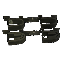 Rugged Gear Screw Mount, Rugged 10065 Dbl Gun Rack Screw-attach