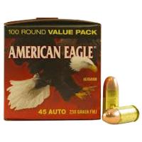 Federal American Eagle .45 ACP, 230gr, FMJ - 100 Rounds [MPN: AE45A100]