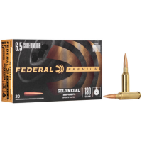 Federal Gold Medal 6.5 CREEDMOOR, 130gr, Berger Hybrid OTM - 20 Rounds [MPN: GM65CRDBH130]