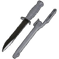 GLOCK Field Knife W/saw Grey Pkg