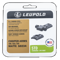 Leupold Standard, 50234 Leupold Std Cooper 22/16/23 2-pc Matte
