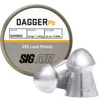 Sig Pellets .22 Dagger Domed - 16.60gr Lead Alloy 250 Ct.