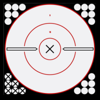 Birchwood Casey Shoot-n-c, Bir 34019 Shoot-n-c 12" Bullseye Wht/blk 5pk