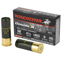 Winchester Double X HV 12 GA, 2-3/4in. 9 Pellet 00 Buckshot - 5 Rounds [MPN: SB1200]