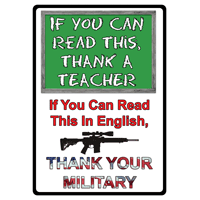 Rivers Edge Tin Sign "if You - Can Read This Sign" 12"x17"