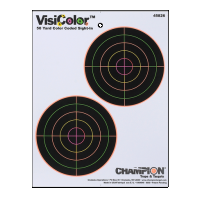 Champion Targets Visicolor, Champ 45826 Visicolor Dbl Bull 5in 10