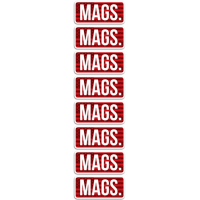 Mtm Ammo Caliber Labels Mags - 8-pack