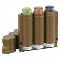 Hs Face Paint 3-speed Camo Kit - Browngreenblack