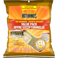 Hothands Toe Warmer Value Pack - 6 Pairs Per Pack 8 Hour W/adhs