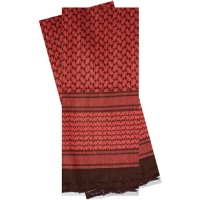 Red Rock Shemagh Head Wrap - Red/black