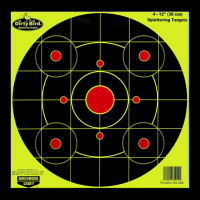 Birchwood Casey Dirty Bird, Bir 35912 Dirtybird 12" Yellow Bullseye 4pk