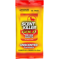 Wrc Dryer Sheets Scent Killer - Gold Unscented 18-pack