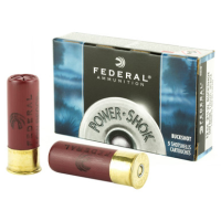 Federal PowerShok 12 GA, 2-3/4in., 9 Pellet, 00 Buckshot - 5 Rounds [MPN: H13200]