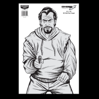 Birchwood Casey Eze-scorer, Bir 37205 Eze-scorer 12x18 Bc Bad Guy Paper 10pk