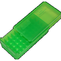 Mtm Side-slide Ammo Box, Mtm P50ss4515 45 Pistol Slide Stop 50rd Box Grn