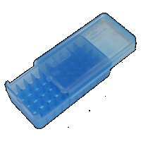 Mtm Side-slide Ammo Box, Mtm P50ss4524 45 Pistol Slide Stop 50rd Box Blue