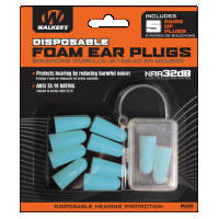 Walkers Game Ear Foam Ear Plugs, Wlkr Gwp-fp5pk-tl Foam Ear Plug 5pk Teal