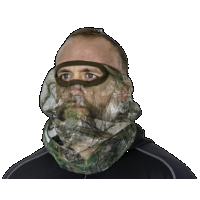 Hunters Specialties 3/4 Net Facemask, Hs 100121 3/4 Facemask Realtree Edge