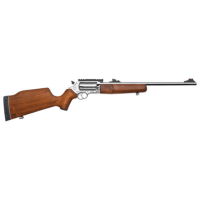 Rossi Circuit Judge 45 Colt (LC)/410 Gauge, 18.50" barrel, 5rd - Polished Stainless Hardwood Monte Carlo Stock[MPN: SCJ4510SS]