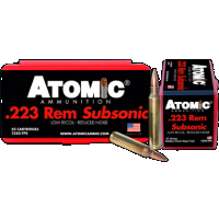 Atomic Ammunition Subsonic .223 REM, 77gr, BTHP - 50 Rounds