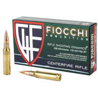 Fiocchi Shooting Dynamics .308 WIN/7.62 NATO, 150gr, FMJBT - 20 Rounds [MPN: 308A]