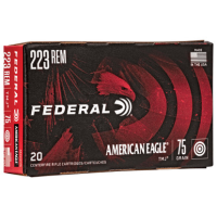 Federal American Eagle .223 REM, 75gr, TMJ - 20 Rounds [MPN: AE223T75]