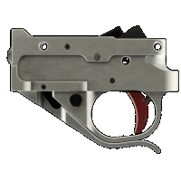 Timney Triggers Replacement Trigger, Timney 1022-2c-16 Rug 1022 Silvr Housing Red Shoe