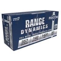 Fiocchi Shooting Dynamics .357 Magnum, 142gr, FMJTC - 50 rnds [MPN: 357F]