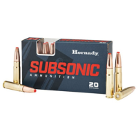 Hornady Subsonic .300 AAC BLACKOUT, 190gr, SUB-X - 20 Rounds [MPN: 80877]