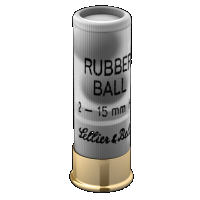 Sellier & Bellot 12 GA, 2-3/4in. Double Rubber Ball Shot - 25 Rounds [MPN: SB12RBB]