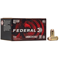 Federal American Eagle .40 S&W, 180gr, FMJ - 100 Rounds [MPN: AE40R100]