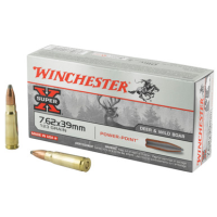 Winchester Super-X 7.62X39MM, 123gr, PP - 20 Rounds [MPN: X76239]