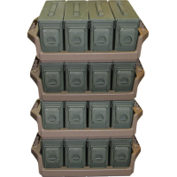 Mtm Ammo Can Tray For 4 .30cal - Metal Ammo Cans Flat Dark Erth