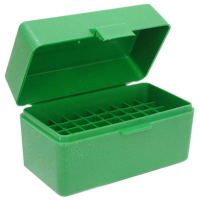 Mtm Ammo Box .22/6mm Ppc & Br - 50-rounds Flip Top Style Green