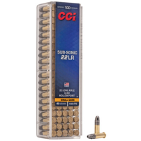 CCI Subsonic .22 LR, 40gr, HP - 100 Rounds