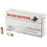 Winchester .40 S&W, 180gr, JHP - 50 Rounds [MPN: USA40JHP]