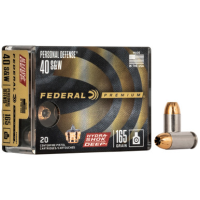 Federal Premium .40 S&W, 165gr, Hydra-Shok Deep - 20 Rounds [MPN: P40HSD1] (604544642872)