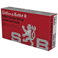 Sellier & Bellot .308 WIN/7.62 NATO, 168gr, HPBT - 20 Rounds [MPN: SB308G] (75490851258)