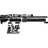 Tacfire Ar Build Kit, Tacfire Ss-rk300lpk 300 Rfl Build Kit