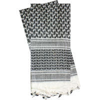 Red Rock Shemagh Head Wrap - White/black