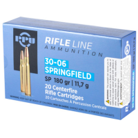 PPU Standard Rifle .30-06 SPRINGFIELD, 180gr, SP - 20 Rounds [MPN: PP30063]
