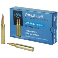 PPU Standard Rifle .270 WIN, 150gr, SP - 20 Rounds [MPN: PP2702]