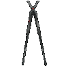 Bog Havoc Shooting Stick - Bipod Black