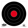Birchwood Casey Dirty Bird 17.25 Inch Bull's-Eye Target Reactive Paper Indoor/Outdoor 100 Pack