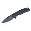 Kershaw 1407 Conduit Assisted Flipper Knife 2.9" Black Oxide Spear Point Blade, Black Glass-Reinforced Nylon Handles, Reversible Clip