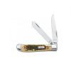 Case Trapper, Case 00013 Amber Bone Peach Seed Jig Mini Trapper